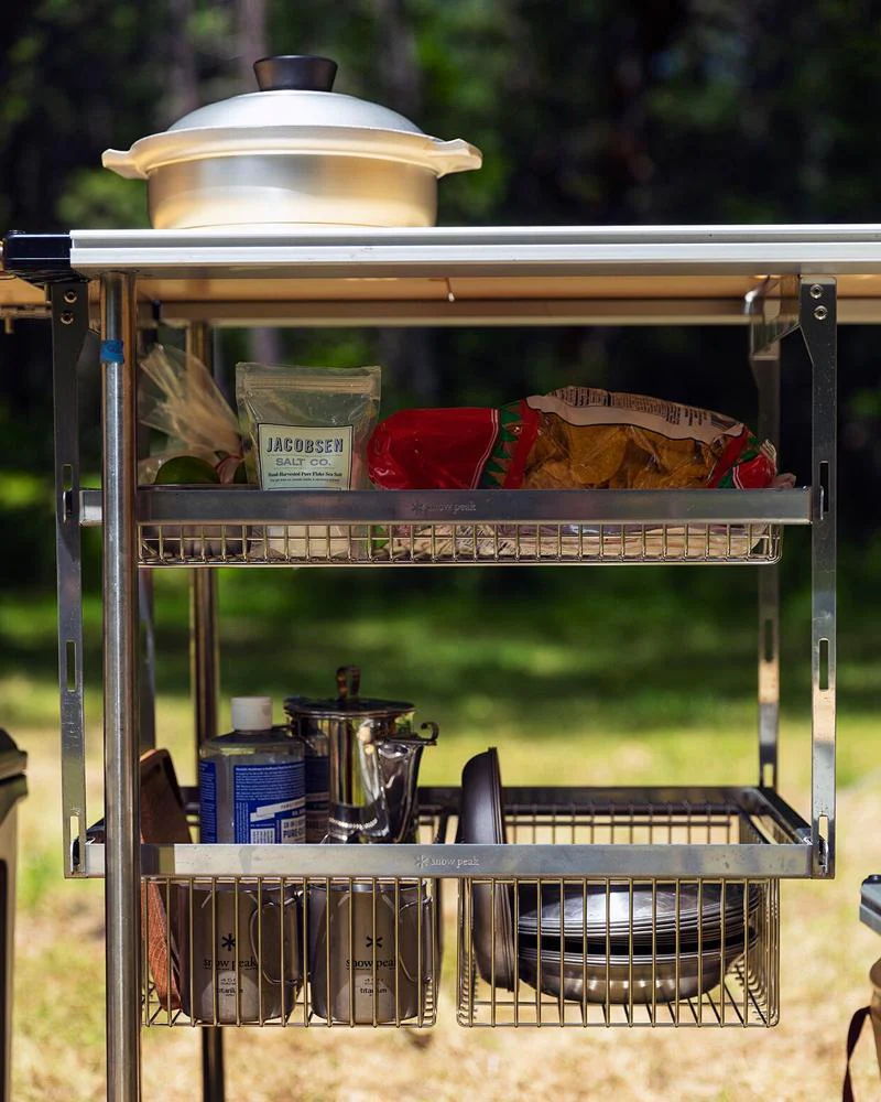 SnowPeak Iron Grill Table hanging rack frame 2 stages set CK-220