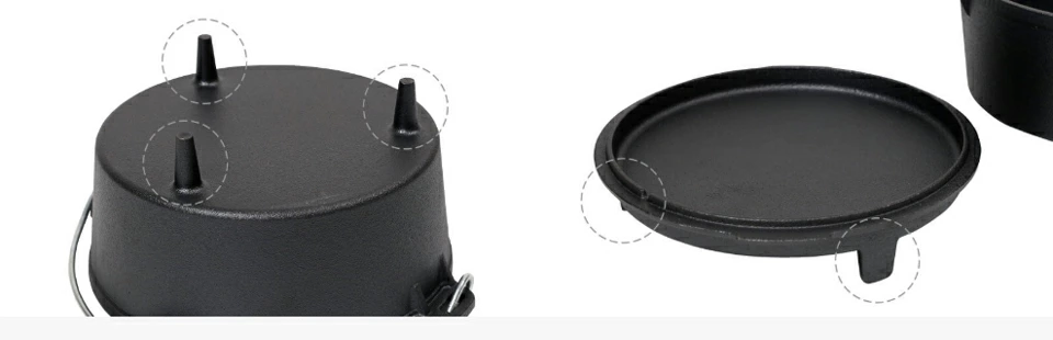 3Pcs Dutch Oven Starter Set (10 Inch) หม้อดัช