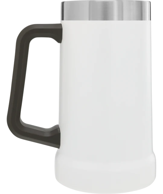 Adventure Big Grip Beer Stein 24Oz Polar White