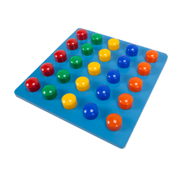 กระดานปักหมุด 25 เม็ดใหญ่,กระดานหมุด, ของเล่นเสริมพัฒนาการ,สื่อการสอนสำหรับเด็ก,อนุบาล,ปฐมวัย,พร้อมส่ง