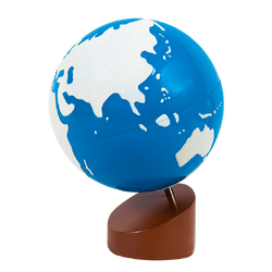 ลูกโลกแสดงพื้นน้ำ พื้นทราย,ของเล่นเสริมพัฒนาการ,ของเล่น,สื่อการสอนปฐมวัย