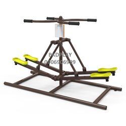 บริหารขา-เอว-สะโพก (แบบย่ำเท้าคู่)ครื่องออกกำลังกาย, กลางแจ้ง, ลานกีฬา, อเนกประสงค์, สนามกีฬา