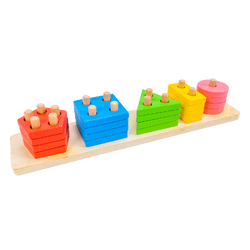 กระดานจำแนกจำนวน,จำนแนกรูปทรงเรขาคณิตใส่รู ของเล่นไม้, ของเล่นเสริมพัฒนาการ,มอนเตสเซอรี่,ของเล่น,สื่อการสอนปฐมวัย