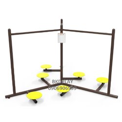 บริหารข้อสะโพก (แบบยืนบิดเอว 6 ที่) เครื่องออกกำลังกาย, กลางแจ้ง, ลานกีฬา, อเนกประสงค์, สนามกีฬา