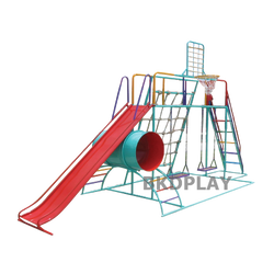 ชุดรวมE ปีนป่ายสไลเดอร์, เครื่องเล่นสนามกลางแจ้ง , เครื่องเล่นสนามแบบเหล็ก เชือกถักใหญ่,ชิงช้า,สไลเดอร์,โยกเยกเหล็ก, ม้าหมุน, OutdoorPlayground, ราคาโรงงาน สินค้าสั่งทำ 10-20 วัน