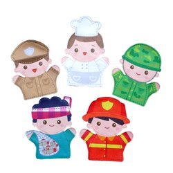1321 หุ่นมือ บุคคลอาชีพต่างๆ ชุด 1 ของเล่นเสริมพัฒนาการ ,ของเล่นเสริมทักษะ,ของเล่นเด็ก, สื่อการสอนอนุบาล