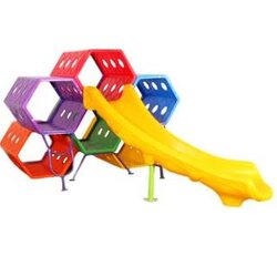 เครื่องเล่นเด็ก ชุดอุโมงค์รังผึ้งพร้อมสไลเดอร์ ,อุโมงค์ ,ท่อลอด,กระดานลื่น,สไลเดอร์, เตรื่องเล่นสนามกลางแจ้ง ในร่ม,ขนาด 200x320x170 ซม.