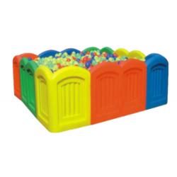 บ่อบอลสี่เหลี่ยม หัวโค้ง ,คอกกั้น, พร้อมส่ง คิดค่าส่งตามจริง