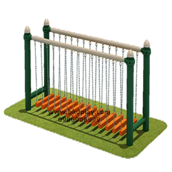 สะพานโซ่ทรงตัว เครื่องเล่นสนาม กลางแจ้ง เหล็ก ,บาร์โหน ตั้งพื้น ,ปีนป่าย, ของเล่น สั่งทำ 10-20 วัน