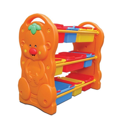 ชั้นวางของตัวตลก 9 ถาด,ชั้นวางพลาสติก3ชั้น,เฟอร์นิเจอร์เด็ก,ชั้นใส่ของล่น ขนาด 42*89*79 ซม.