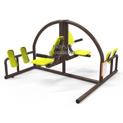 เครื่องออกกำลังกาย กลางแจ้ง ชุดอุปกรณ์ บริหารขา เข่า น่อง แบบขาดัน ยกตัว ลานกีฬา อเนกประสงค์ สนามกีฬา