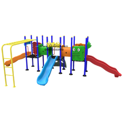 ชุดหอท่อลอด+ สไลด์ 80+ บาร์โหน เครื่องเล่นสนาม กลางแจ้ง เหล็ก, สไลเดอร์,ของเล่น สั่งทำ 10-20 วัน ขนาด380x780x 200 ซม.