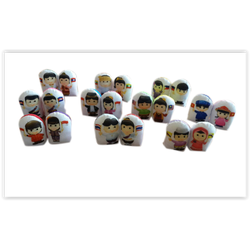 1317 หุ่นนิ้วตุ๊กตา เราชาวอาเซียน (1 ชุด= 2ตัว / มี 10 ประเทศ) ของเล่นเสริมพัฒนาการ ,ของเล่นเสริมทักษะ,ของเล่นเด็ก, สื่อการสอนอนุบาล