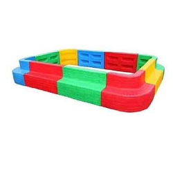 บ่อทรายพร้อมที่นั่ง (จัตุรัส) บ่อบอลพร้อมที่นั่ง บ่อบอล บ่อบอลพลาสติก, คอกกั้นเด็ก,ขนาด 294x294x58 cm.