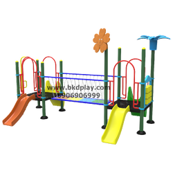 ชุดหอสะพานโซ่แขวนสไลด์70 เครื่องเล่นสนาม กลางแจ้ง เหล็ก, สไลเดอร์,ของเล่น สั่งทำ 10-20 วัน ขนาด 300x490x250 ซม.