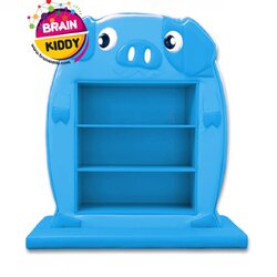 ชั้นวางหมูสีฟ้า เฟอร์นิเจอร์เด็ก ,ชั้นวางของไม้,ตู้ไม้, ชั้นวางของเด็ก, โรงเรียนอนุบาล, เนอสเซอรี่, ห้องเด็กเล่น, kidszone พร้อมส่ง