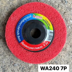 ลูกขัดฝาหลังขนาด 4 นิ้วสีแดง #240 7P ขัด-แต่ง