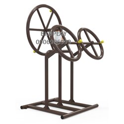 บริหารแขน-หัวไหล่-ยืดเส้น (แบบหมุนวงล้อผสม)เครื่องออกกำลังกาย, กลางแจ้ง, ลานกีฬา, อเนกประสงค์, สนามกีฬา