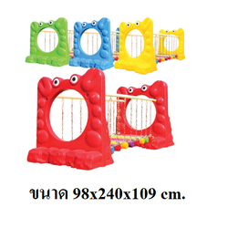 สะพานทรงตัว สะพานโยกเยก, สะพานปู ,เดินทรงตัว, ฝึกการเคลื่อนไหวเด็ก,เครื่องเล่นสนามกลางแจ้ง ของเล่น พร้อมส่ง ขนาด 98x240x109 ซม.