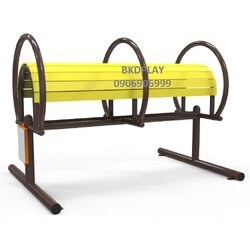 บริหารหน้าท้อง-ยืดเส้น (แบบยืนดัดหลังคู่)เครื่องออกกำลังกาย, กลางแจ้ง, ลานกีฬา, อเนกประสงค์, สนามกีฬา