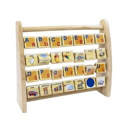 ชุดการเรียนรู้ ABC แบบหมุนได้, ของเล่นไม้, ของเล่นเสริมทักษะ,ของเล่นเสริมพัฒนาการเด็ก, สือการสอนปฐมวัย, พร้อมส่ง