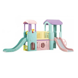 บ้านน้อยคุณหนู2ชั้น ,บ้านสไลเดอร์, สไลเดอร์พร้อมปีนป่าย, บ้านสไลเดอร์ของเล่น, บ้านน้อยสองชั้น ,กระดานลื่นบ้านมีสไลเดอร์ ,เครื่องเล่นสนามกลางแจ้ง-ในร่ม ขนาด 225X410X175 เซนติเมตร