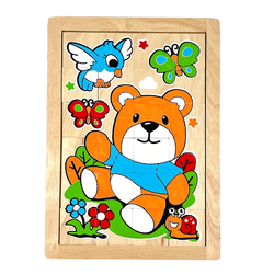 จิ๊กซอว์ หมีน้อย 24 ชิ้น ของเล่นไม้, ของเล่นเสริมพัฒนาการ,สื่อการสอนอนุบาล,ปฐมวัย, ,ของเล่นเสริมพัฒนาการ, ของเล่นเสริมทักษะ