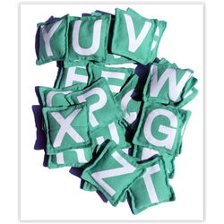 1562 ถุงถั่วสอนพยัญชนะ A-Z 26 ชิ้น ของเล่นเสริมพัฒนาการ ,ของเล่นเสริมทักษะ,ของเล่นเด็ก, สื่อการสอนอนุบาล