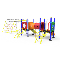 ชุดหอสไลด์80 +ปีนป่ายเชิอก +ชิงช้า2ที่นั่ง เครื่องเล่นสนาม กลางแจ้ง เหล็ก, สไลเดอร์,ของเล่น สั่งทำ 10-20 วัน ขนาด 450x920x225 ซม.