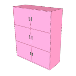 ตู้เก็บอุปกรณ์ สีชมพูอ่อน ,เฟอร์นิเจอร์เด็กสั่งทำตามสีและขนาดได้ ,ชั้นวางของไม้,ตู้ไม้, ชั้นวางของเด็ก, โรงเรียนอนุบาล, เนอร์สเซอรี่, ขนาด 39 x 99 x 119 ซม.
