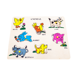 ภาพตัดต่อ สัตว์เลี้ยงภาษาอังกฤษ , ของเล่นไม้, ของเล่นเสริมพัฒนาการ, ของเล่นเด็กอนุบาล, สื่อการสอนเด็กอนุบาล