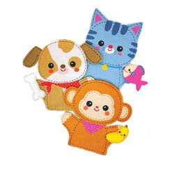 1358 หุ่นมือสัตว์-อาหาร (แมว,หมา,ลิง) ของเล่นเสริมพัฒนาการ ,ของเล่นเสริมทักษะ,ของเล่นเด็ก, สื่อการสอนอนุบาล