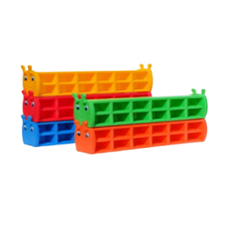 ชั้นวางรองเท้าหนอนยิ้ม 12 ช่อง,ชั้นวางรองเท้าเด็ก , เฟอร์นิเจอร์เด็ก, ขนาด 26x122x37 ซม.