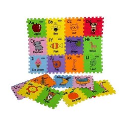 ชุดอีวีเอปูพื้นอักษรภาษาอังกฤษลายการ์ตูน 26 แผ่น,ของเล่นเสริมพัฒนาการ ,ของเล่นเสริมทักษะ,ของเล่นเด็ก, สื่อการสอนอนุบาล