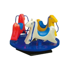 เครื่องเล่นสนามกลางแจ้ง ในร่ม ม้าหมุนน้อย 3 ที่นั่ง สินค้าพร้อมส่ง ขนาด 115 x115x 78 ซม.