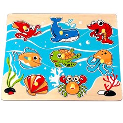 ภาพตัดต่อ สัตว์น้ำ , ของเล่นไม้, ของเล่นเสริมพัฒนาการ, สื่อการสอนอนุบาล,ปฐมวัย, ,ของเล่นเสริมพัฒนาการ, ของเล่นเสริมทักษะ