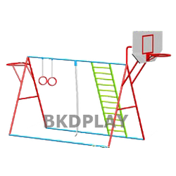 ชุดปีนป่ายรวม+แป้นบาส, เครื่องเล่นสนามกลางแจ้ง , เครื่องเล่นสนามแบบเหล็ก,ชิงช้า,สไลเดอร์,โยกเยกเหล็ก, ม้าหมุน, OutdoorPlayground, ราคาโรงงาน