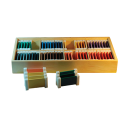 กล่องสี 63 แผ่น ของเล่นไม้, ของเล่นเสริมพัฒนาการ,มอนเตสเซอรี่,ของเล่น,สื่อการสอนปฐมวัย