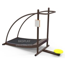 บริหารขา-สะโพก (แบบลู่เดินลูกกลิ้ง+บิดเอว)เครื่องออกกำลังกาย, กลางแจ้ง, ลานกีฬา, อเนกประสงค์, สนามกีฬา