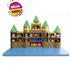 ชั้นวางปราสาทชุดใหญ่ เฟอร์นิเจอร์เด็ก ,ชั้นวางของไม้,ตู้ไม้, ชั้นวางของเด็ก, โรงเรียนอนุบาล, เนอสเซอรี่, ห้องเด็กเล่น, kidszone พร้อมส่ง