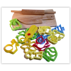 1537 ชุดไม้นวดพร้อมพิมพ์ดินนำ้มัน ชุดใหญ่ ของเล่นเสริมพัฒนาการ ,ของเล่นเสริมทักษะ,ของเล่นเด็ก, สื่อการสอนอนุบาล