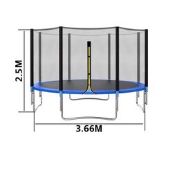 แทรมโพลีน กระโดด เส้นผ่าศูนย์กลาง 1.8 ความสูง 2 เมตร (6ฟุต)