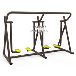 เครื่องบริหารขา-สะโพก (แบบเดินสลับเท้าคู่) เครื่องออกกำลังกาย, กลางแจ้ง, ลานกีฬา, อเนกประสงค์, สนามกีฬา
