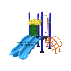 ชุดหอสไลด์-ปีนป่ายอนุบาล-6 เครื่องเล่นสนาม กลางแจ้ง เหล็ก, สไลเดอร์,ชิงช้า ของเล่น สั่งทำ 10-20 วัน