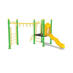 ชุดรวมB ชุดหอสไลด์ 80 +บาร์โหน เครื่องเล่นสนามกลางแจ้ง,เครื่องเล่นสนามแบบเหล็ก,สไลเดอร์,ปีนป่าย,ครุภัณฑ์สนามเด็กเล่น,งบสพฐ,สินค้าผลิตในไทย ขนาด 380 x 380 x 230 ซม.