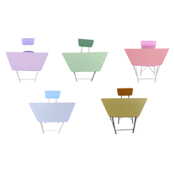 ชุดโต๊ะเรียนเดี่ยวคางหมูประถม-อนุบาล แบบไม่มีช่อง โต๊ะเก้าอี้ประถม-อนุบาล สั่งทำขนาดตามที่ต้องการได้ โต๊ะเขียนหนังสือเด็ก, โต๊ะกิจกรรม โต๊ะนักเรียน โต๊ะนักเรียนประถม พร้อมส่งในไทย