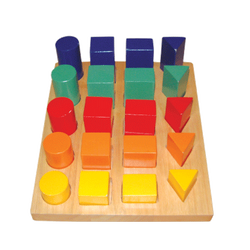 บอร์ดแท่งไม้เรขาคณิต , ของเล่นไม้, ของเล่นเสริมพัฒนาการ, ของเล่น,สื่อการสอนปฐมวัย