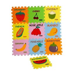 ชุดอีวีเอปูพื้นเสริมพัฒนาการลายผลไม้น่าทาน,ของเล่นเสริมพัฒนาการ ,ของเล่นเสริมทักษะ,ของเล่นเด็ก, สื่อการสอนอนุบาล