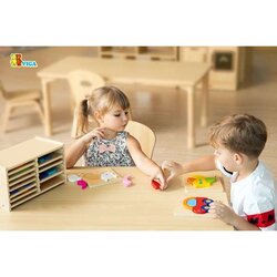 ชุดเกมตัวต่อปริศนาสีสัน 12 ชุด พร้อมชั้นจัดเก็บเป็นระเบียบ 12 ชั้น , ของเล่น, ของเล่นเด็ก, จิ๊กซอว์, ตัวต่อ, สอนอ่าน , ของเล่นเสริมพัฒนาการ