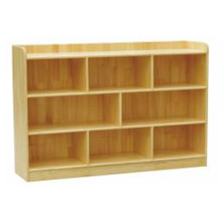 ชั้นไม้วางของ 8 ช่อง , เฟอร์นิเจอร์เด็ก ,ชั้นวางของไม้,ตู้ไม้, ชั้นวางของเด็ก, โรงเรียนอนุบาล, เนอสเซอรี่, ห้องเด็กเล่น, kidszone สินค้าสั่งนำเข้า ขนาด 30x120x80 ซม.